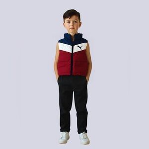 Puma Kids Vest - Red, White, and Blue